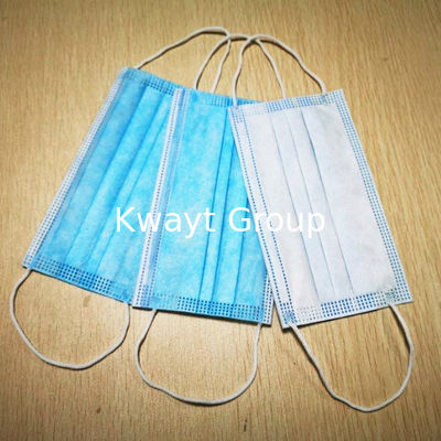 3 Ply Non Woven Face Mask Non Woven Disposable Protective masks Anti-Dust One Time Use Earloop Masks